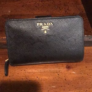 Prada leather wallet